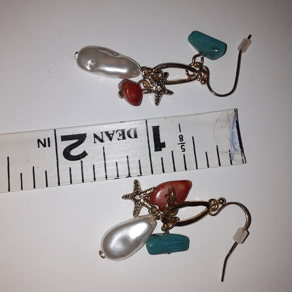 NEW!  Avon Dangle Under The Sea Earring Set $10 - Picture 2 of 7